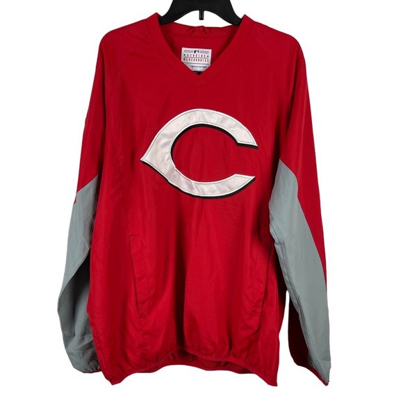 Genuine Other - Genuine Men Pullover V-Neck Long Sleeve Jacket Size L